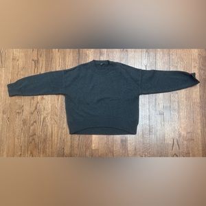 Quince Grey Crewneck Cotton Sweater Size M